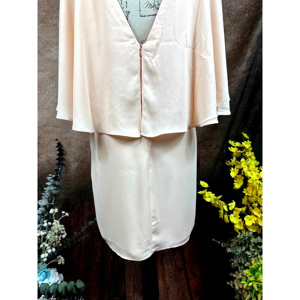 Three Eighty Two V Neck Overlay Chiffon Mini Dres… - image 12